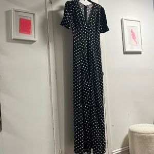 DAILYLOOK SULTRY POLKA DOT MAXI DRESS